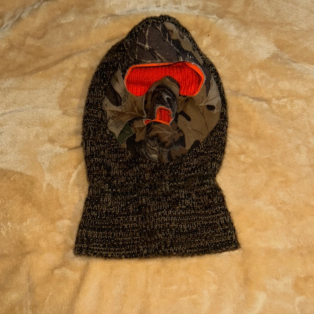 Vintage Reversible Hunting Toboggan/Mask